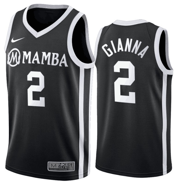 Women's Los Angeles Lakers #2 Gianna Bryant “Mamba” Black Stitched Basketball Jersey(Run Small)